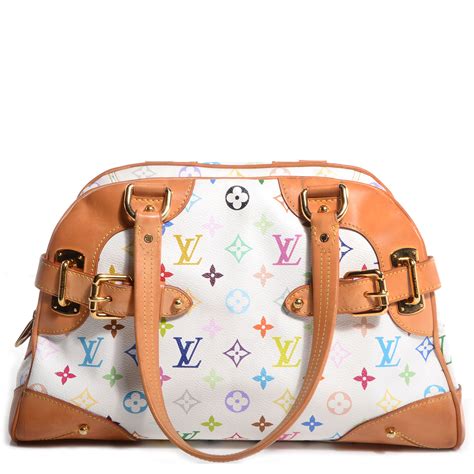 lv claudia multicolore|LOUIS VUITTON Monogram Multicolor Claudia White .